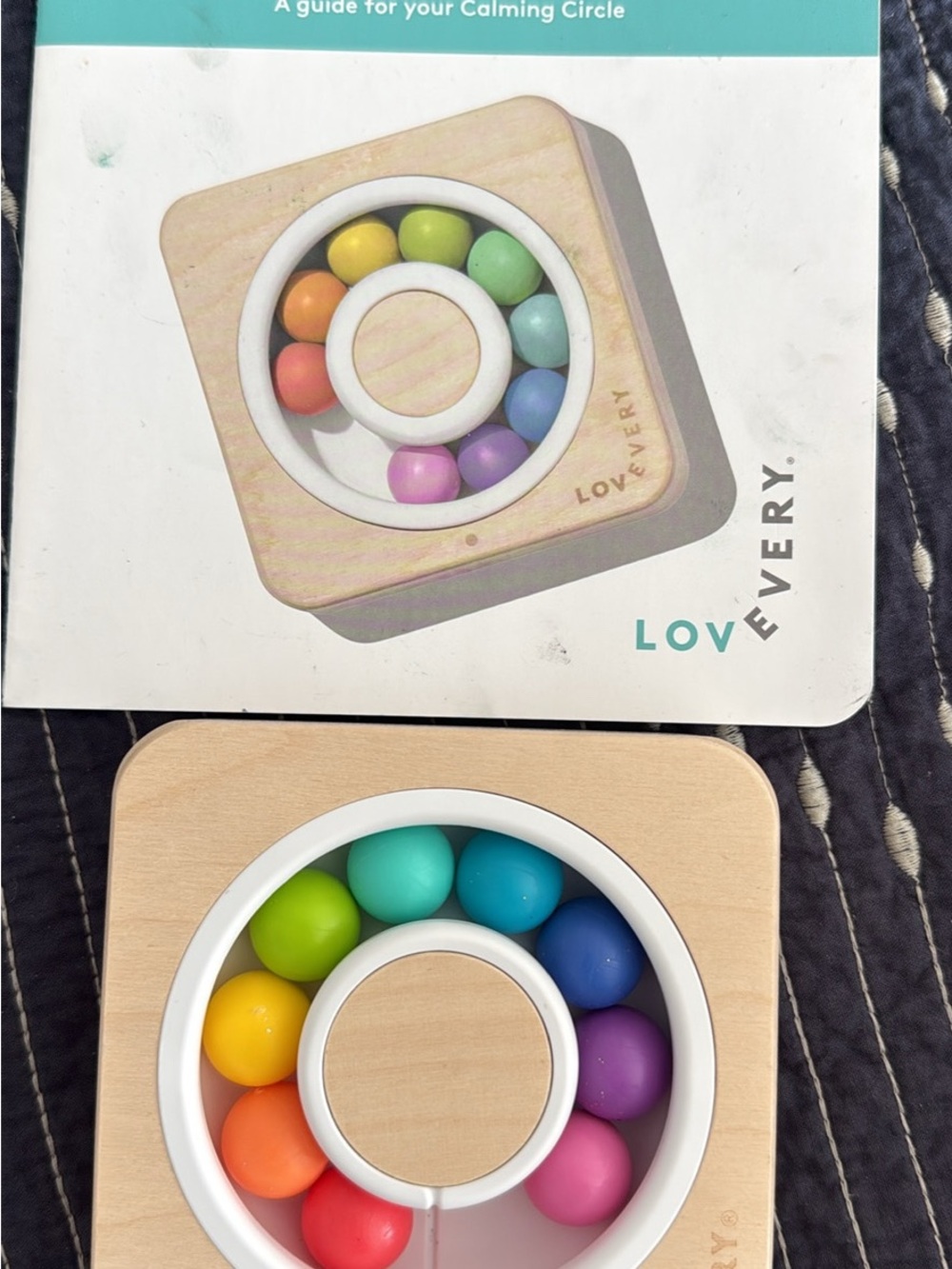 Lovevery Rainbow Bead Sensory Toy - Multicolor